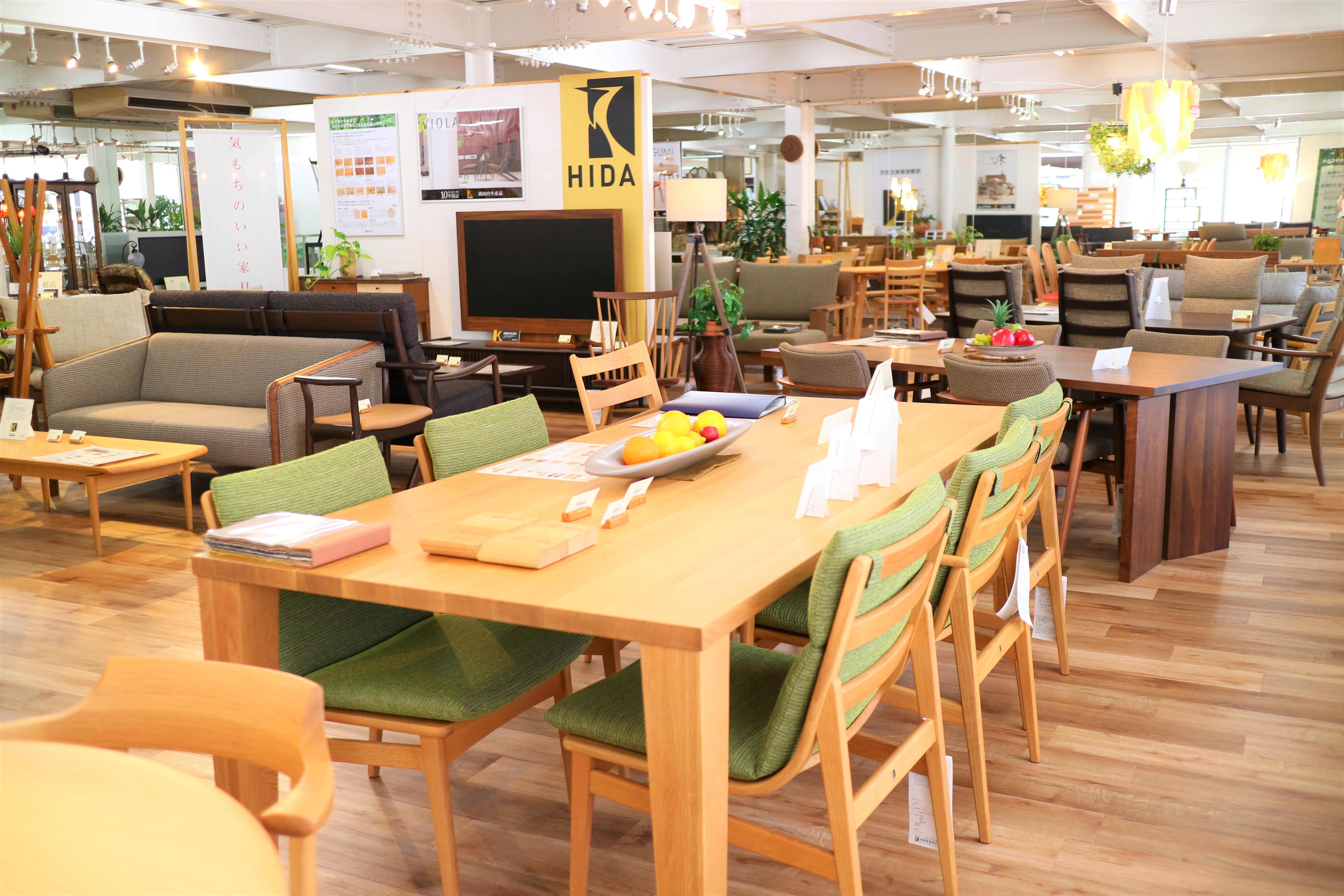 ショールームに引けを取らない品ぞろえ！